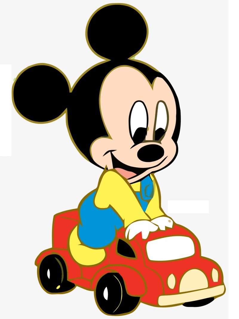 Baby Mickey Driving Toy Car
