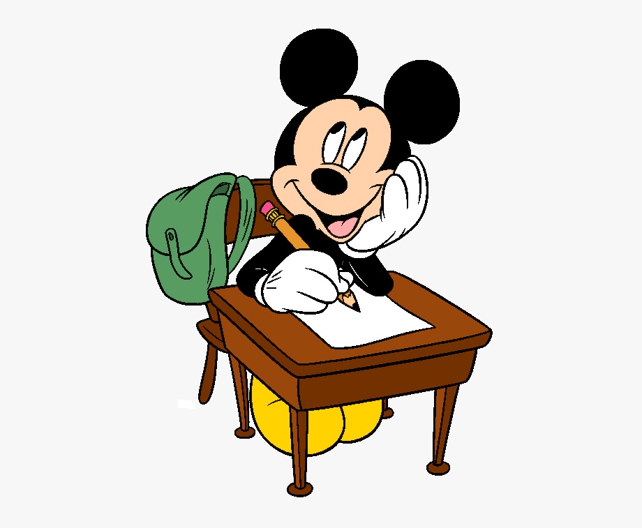 Mickey Studying