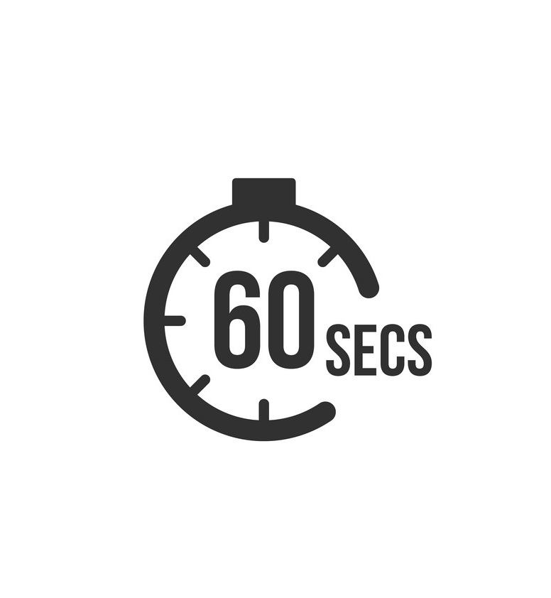 60 seconds countdown timer