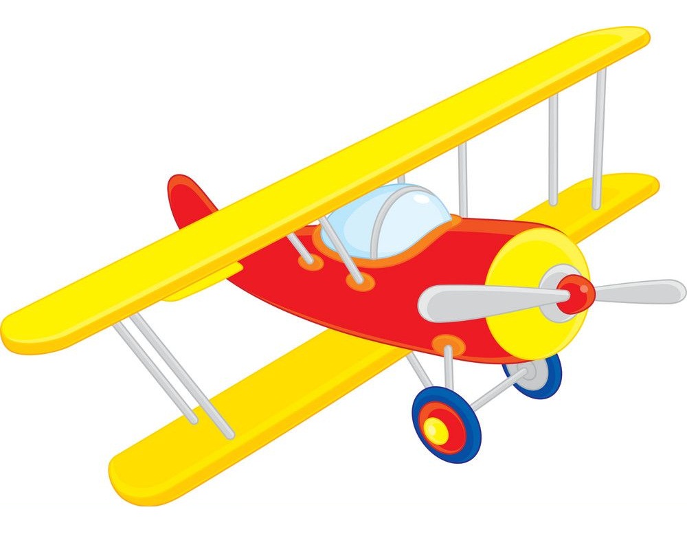 yellow and red airplane