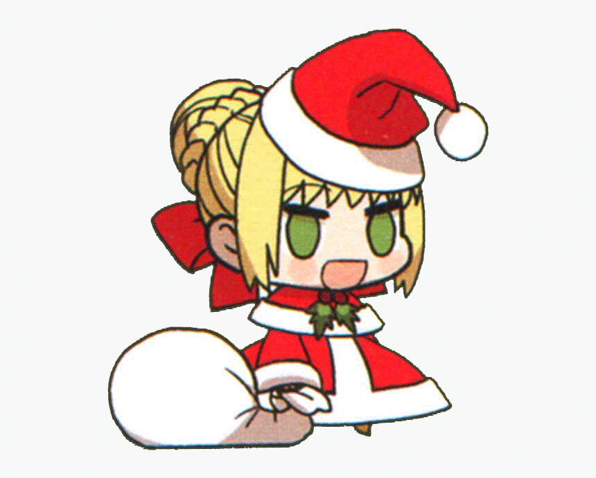 Anime Santa Hat Cute Girl