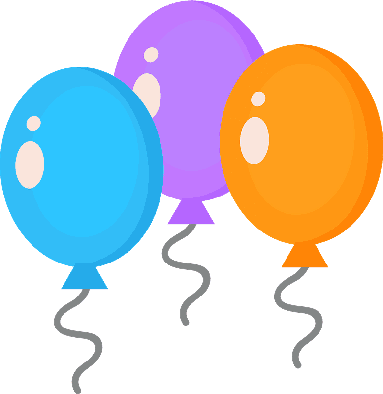 Birthday Balloons clipart png