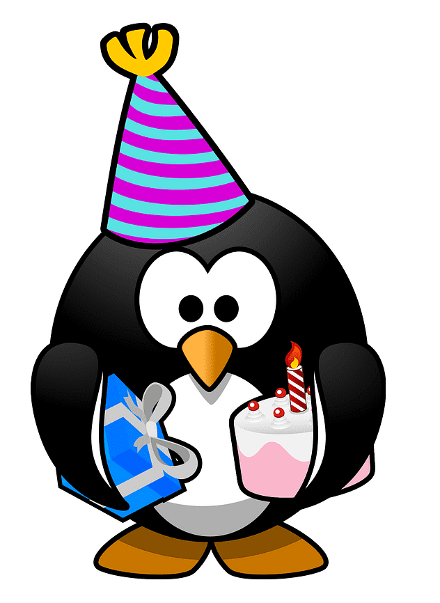 Birthday Penguin clipart