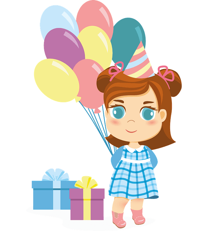 Birthday clipart png for kid