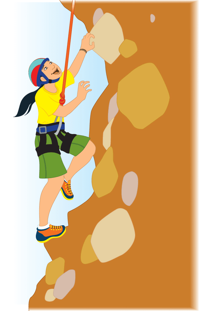 Climbing a Mountain clipart png image