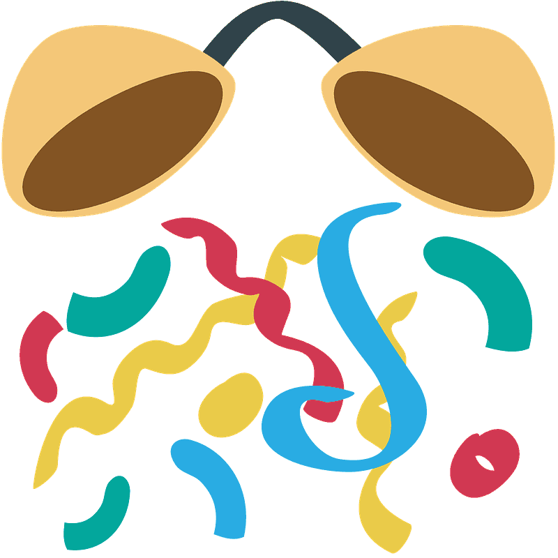 Confetti clipart for kid