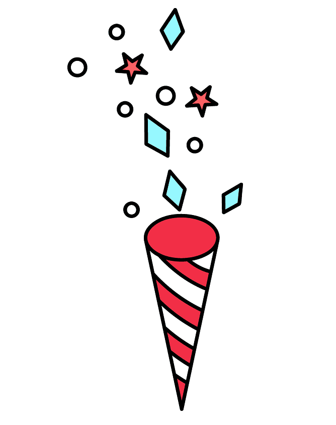 Confetti clipart free for kids