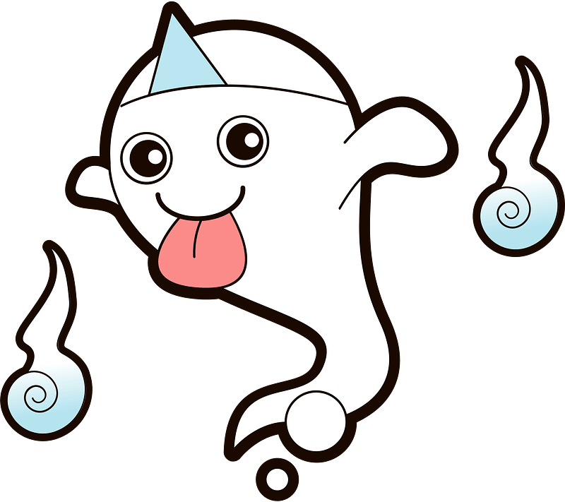 Cute Ghost clipart transparent background