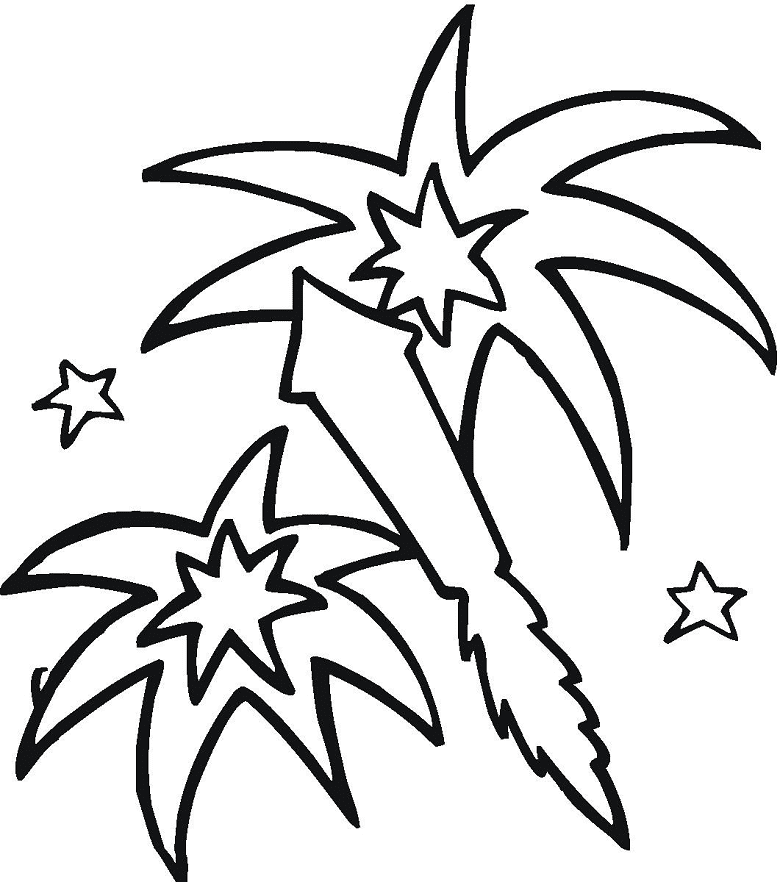 Firework Clipart Black and White picture