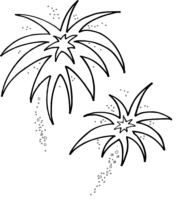Firework Clipart Black and White png images