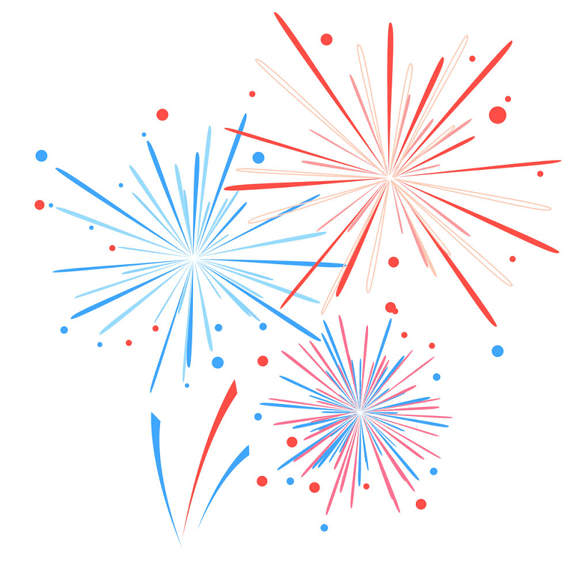 Fireworks clipart for free