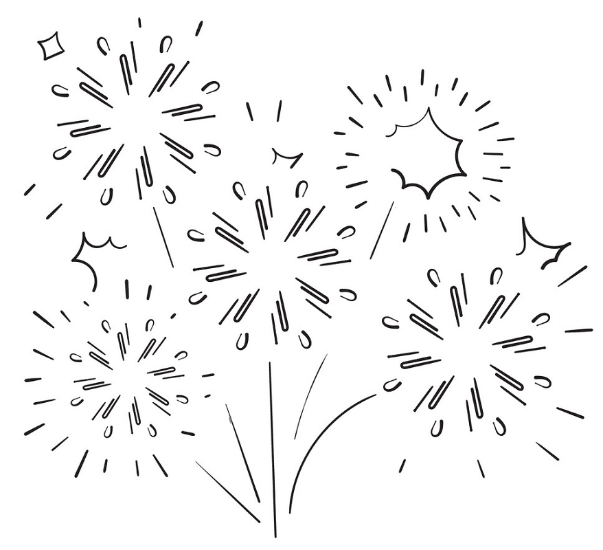 Fireworks clipart for kid