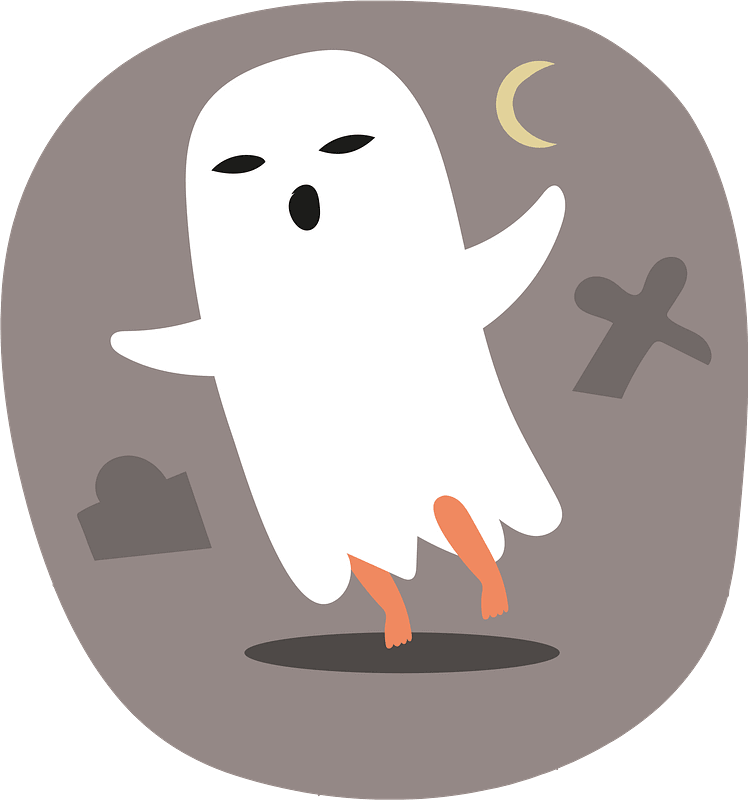 Funny Ghost clipart transparent background