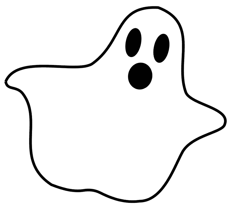 Ghost Clipart Black and White png