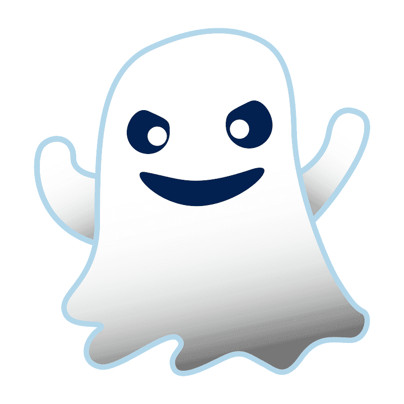 Ghost clipart transparent background 6