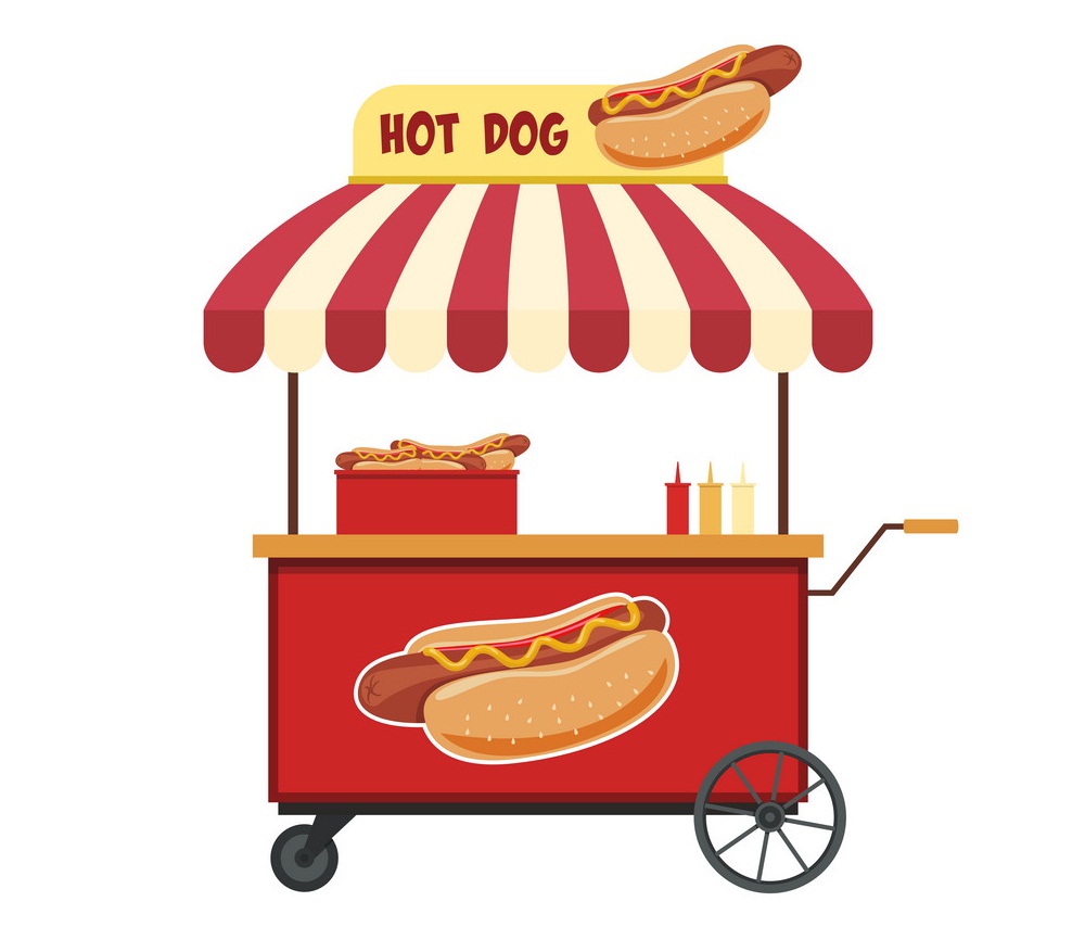Hot dog cart