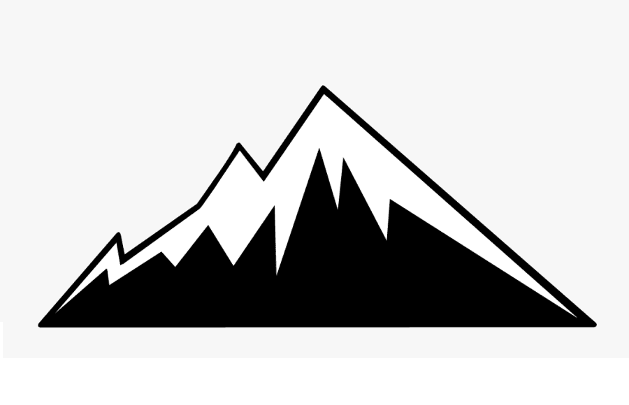 Mountain Clipart Black and White
