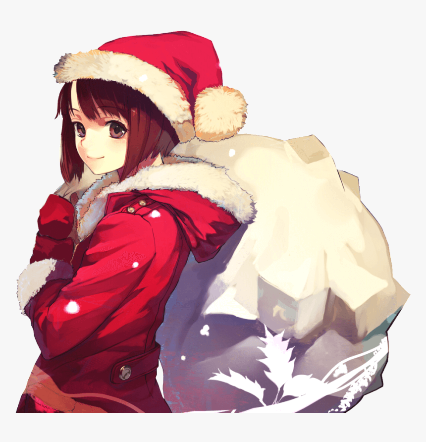 Santa Hat Anime Girl