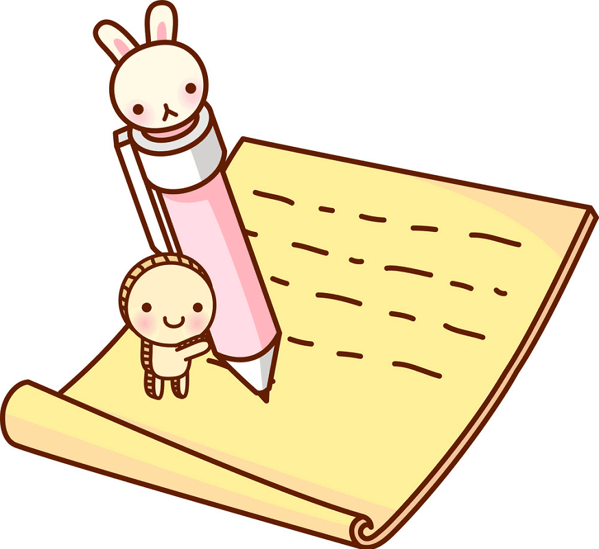 Writing a Letter clipart