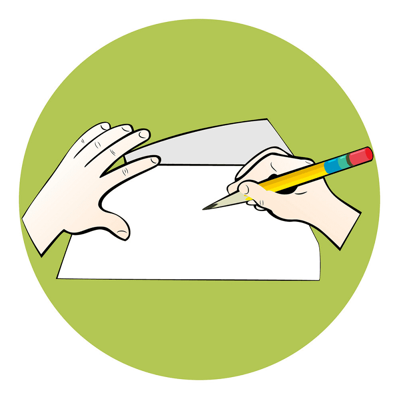 Writing on Paper clipart png