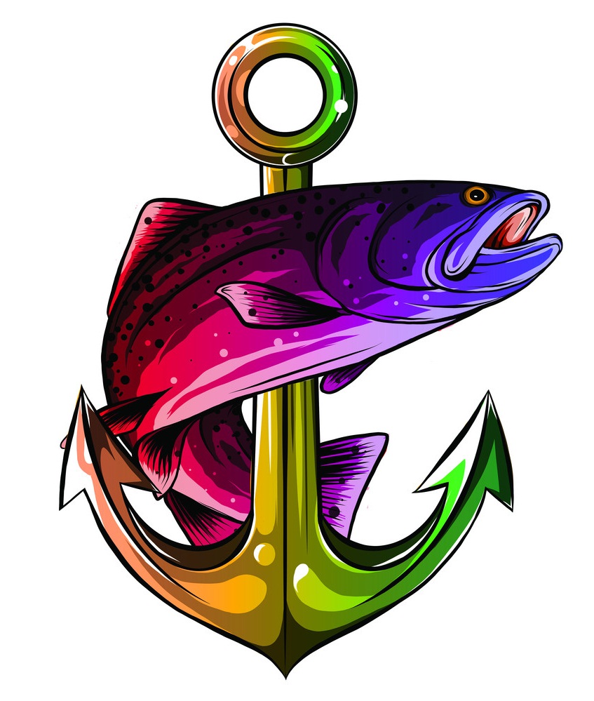 anchor and fish