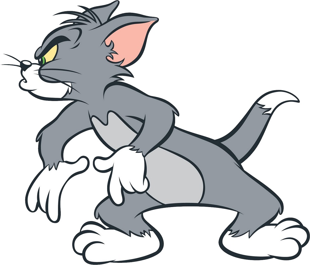 angry tom looking for jerry