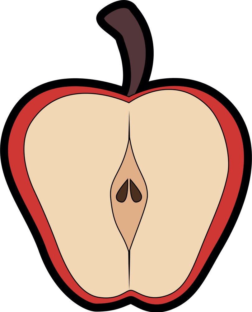 half an apple