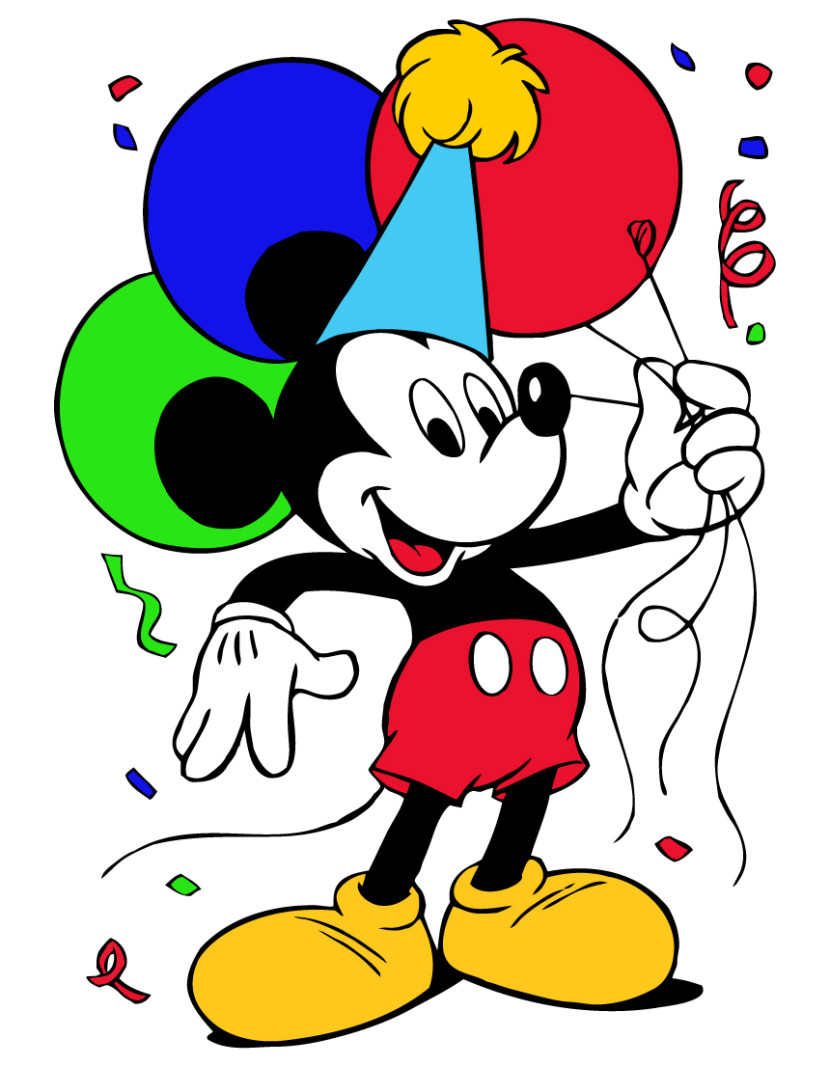 Mickey With Balloons