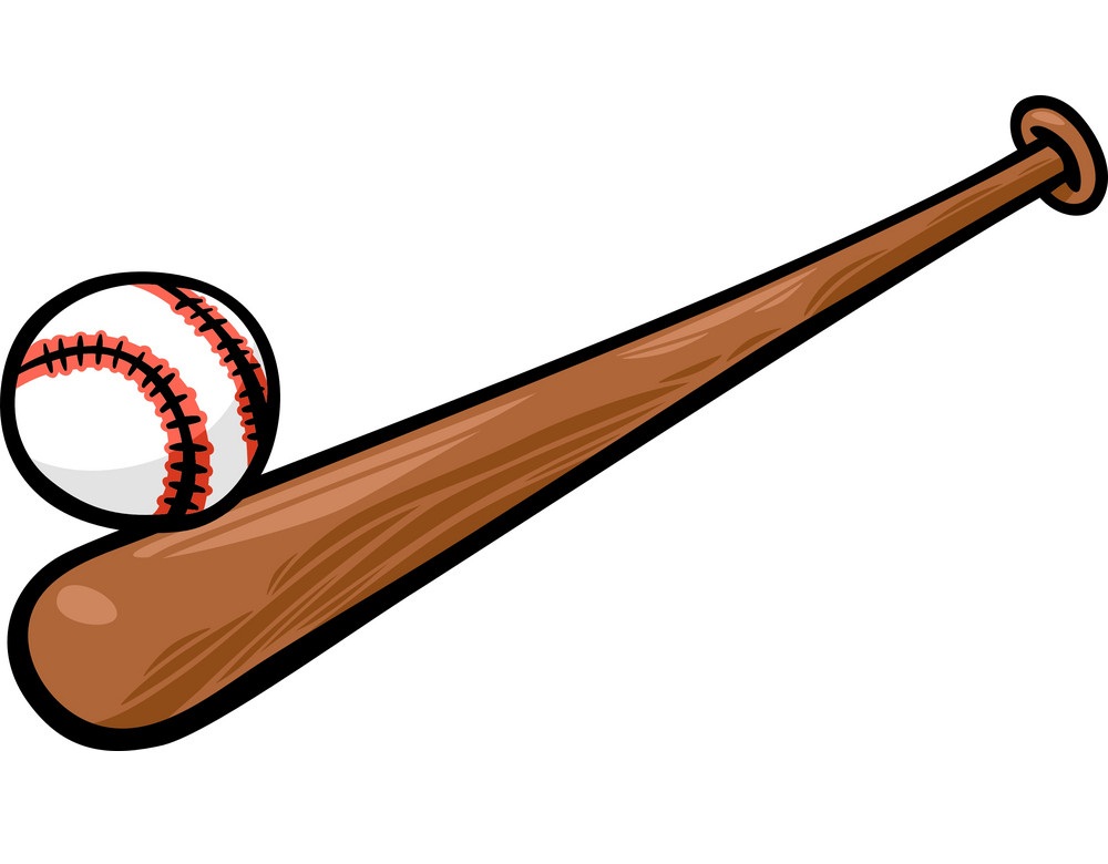 baseball ball and bat
