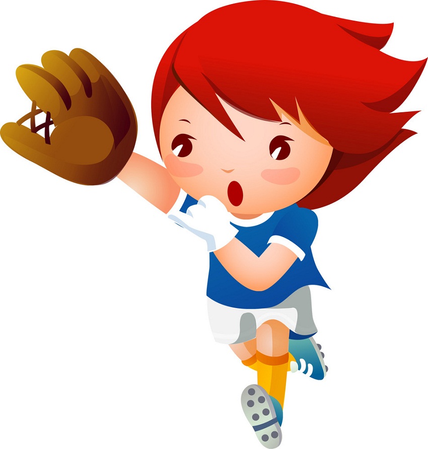 baseball girl player running