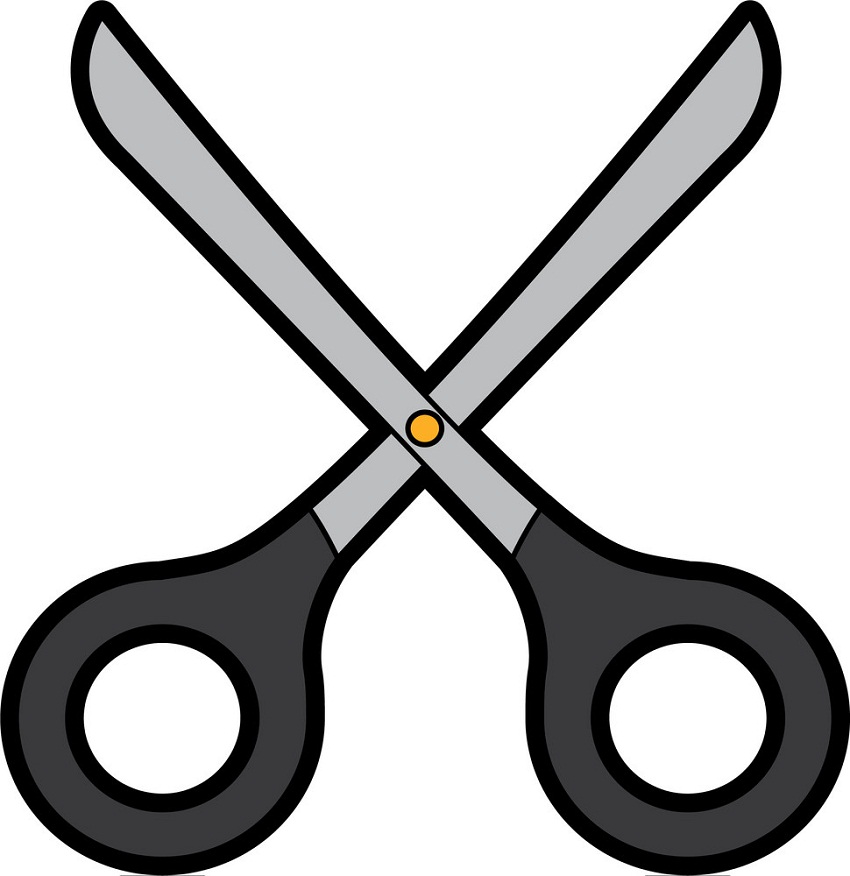 black scissors for kids