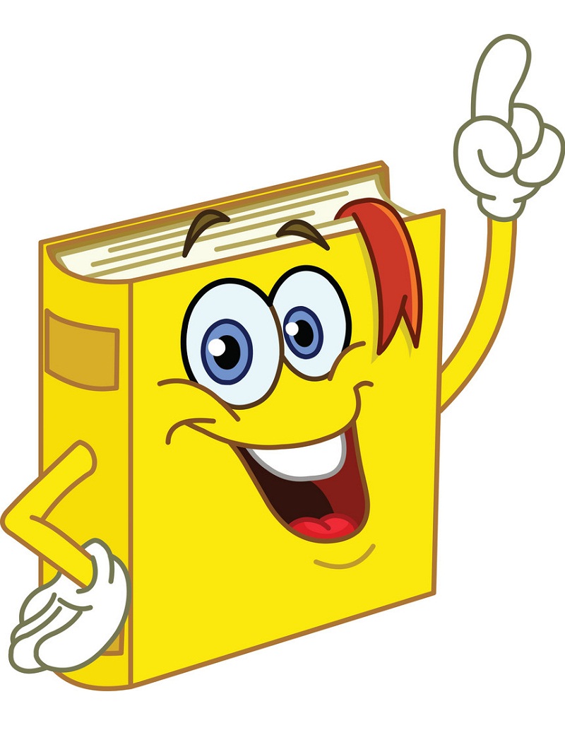 cartoon yellow book