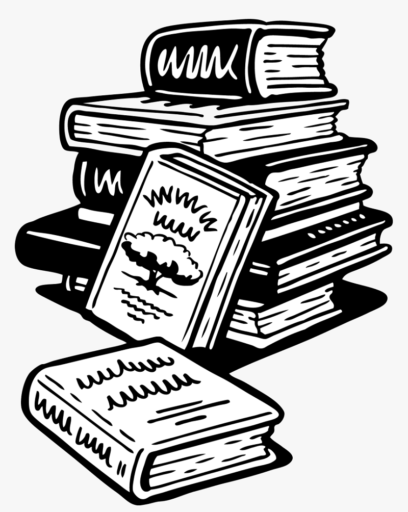 book clipart black and white 1
