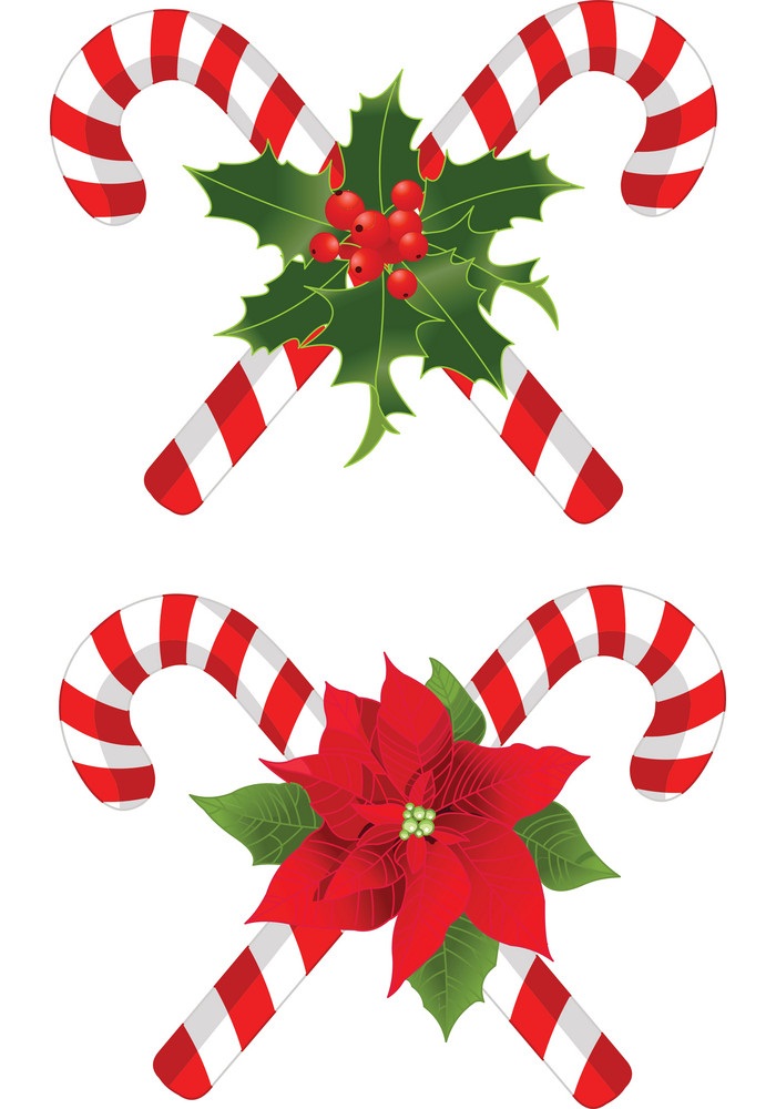 candy cane decorated designs