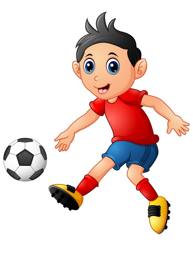 soccer boy with red shirt