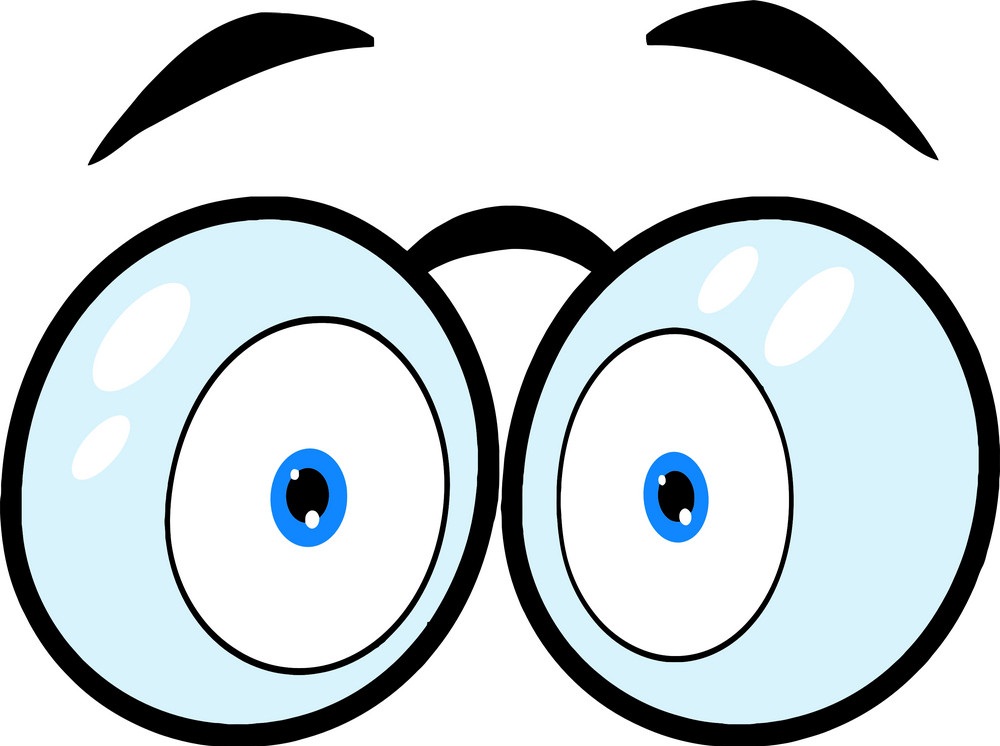 cartoon eyes with glasses