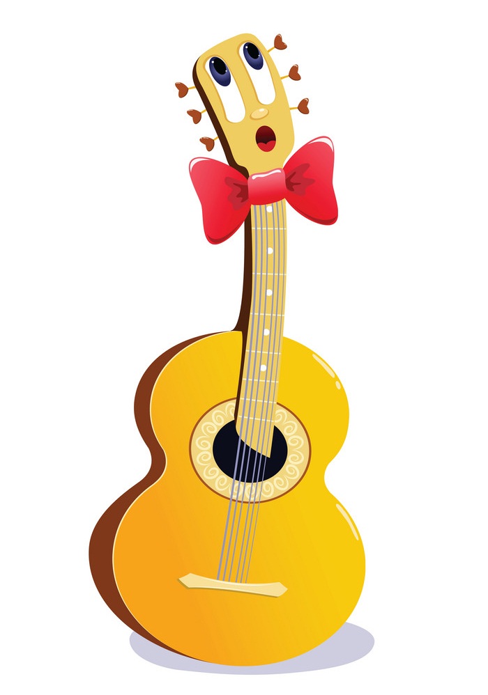 cartoon guitar