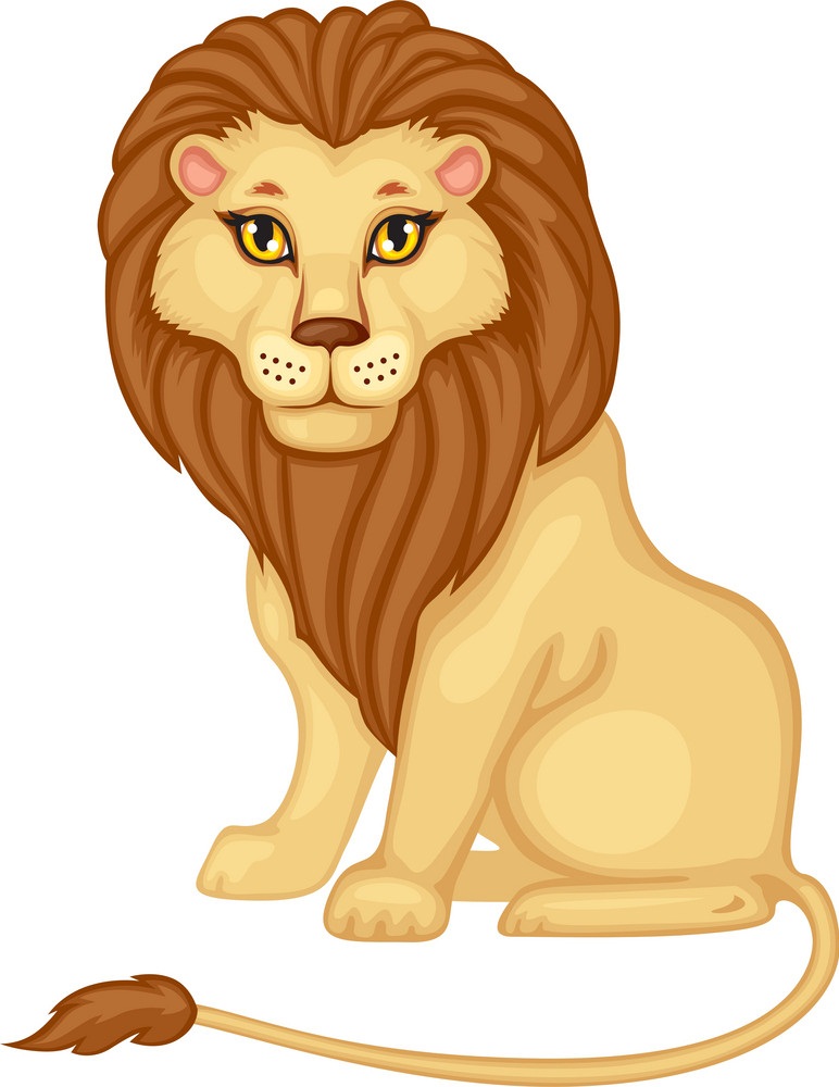 lion with borrowed mane