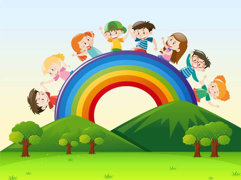 children over the rainbow