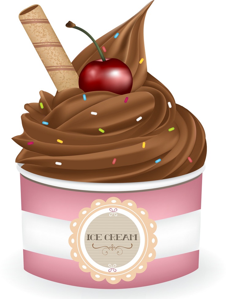 chocolate ice cream cup