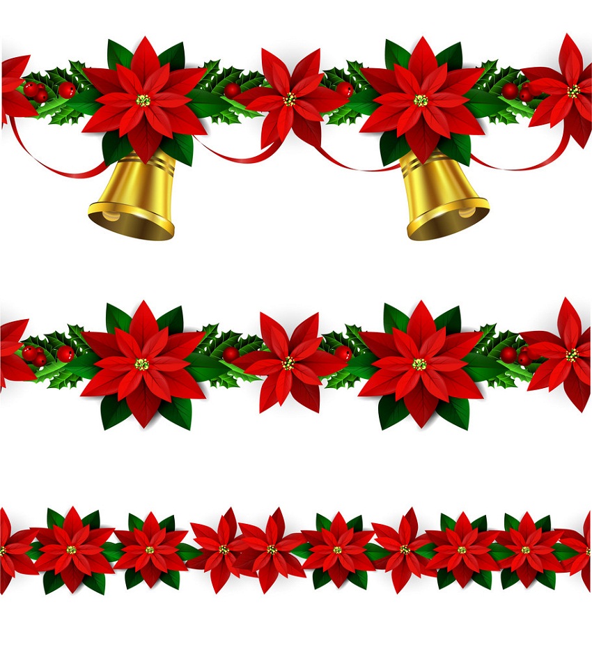 christmas border with bells