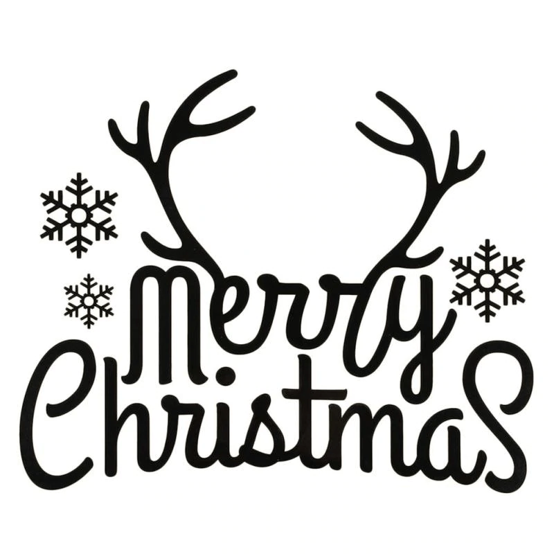 christmas clipart black and white