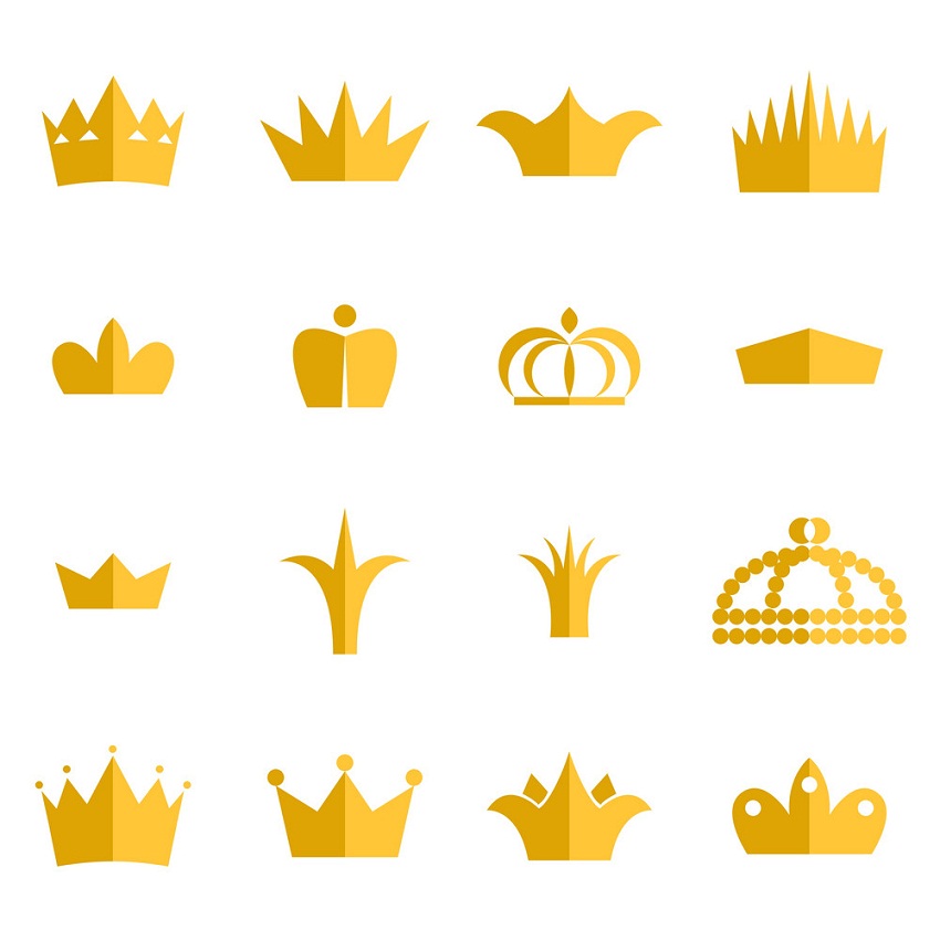 collection of gold crown