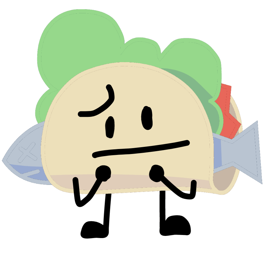confused fish taco bfdi pose png