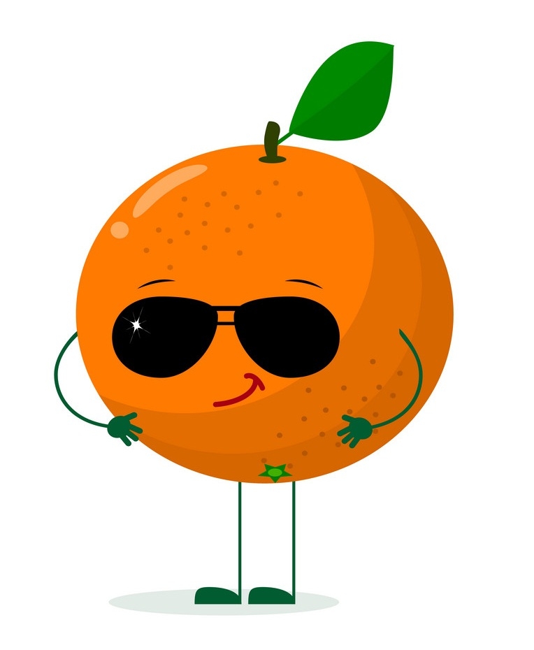 cool orange fruit