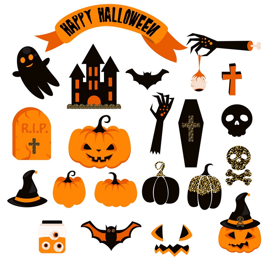 creepy icons for halloween