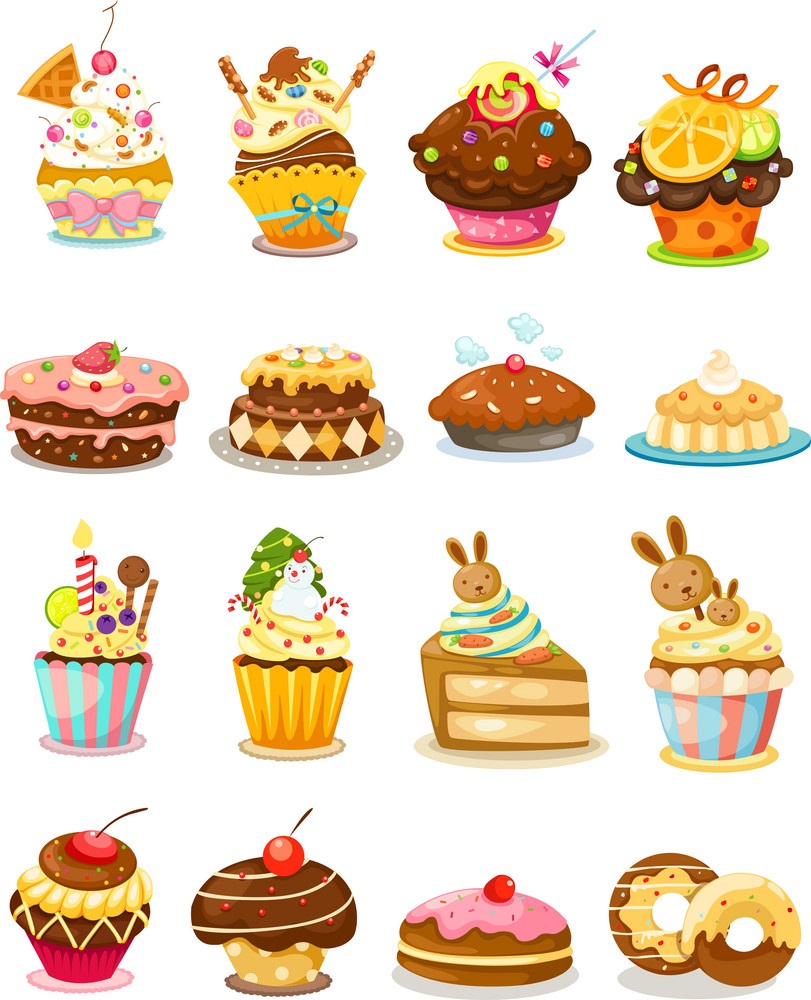cupcakes set