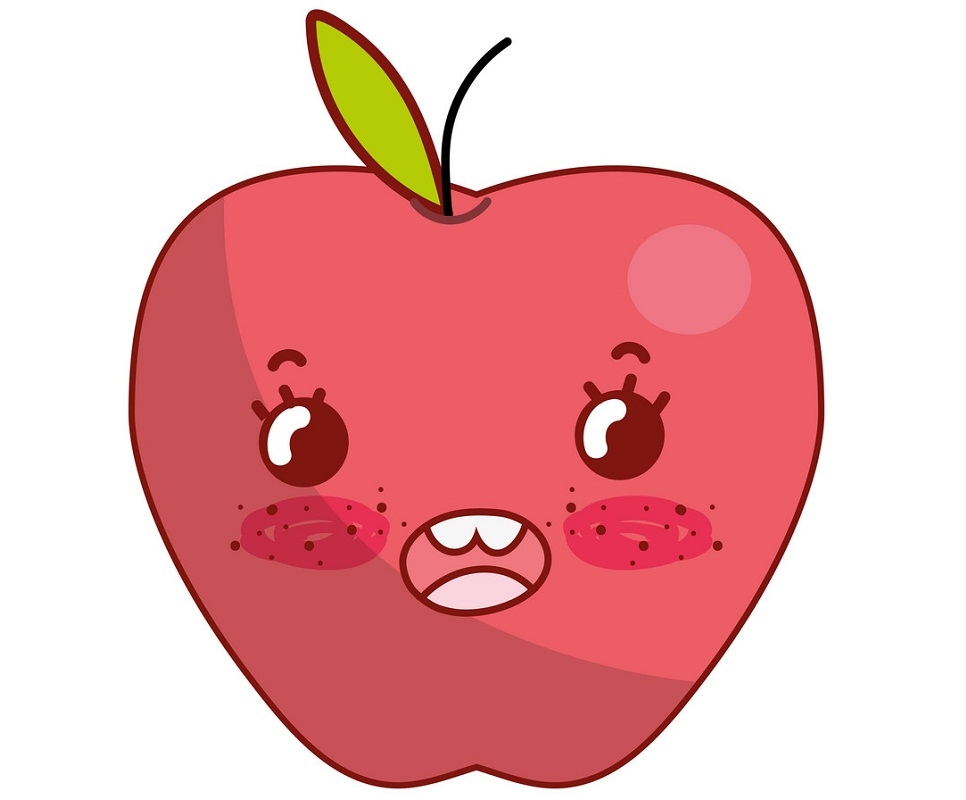 lovely pink apple