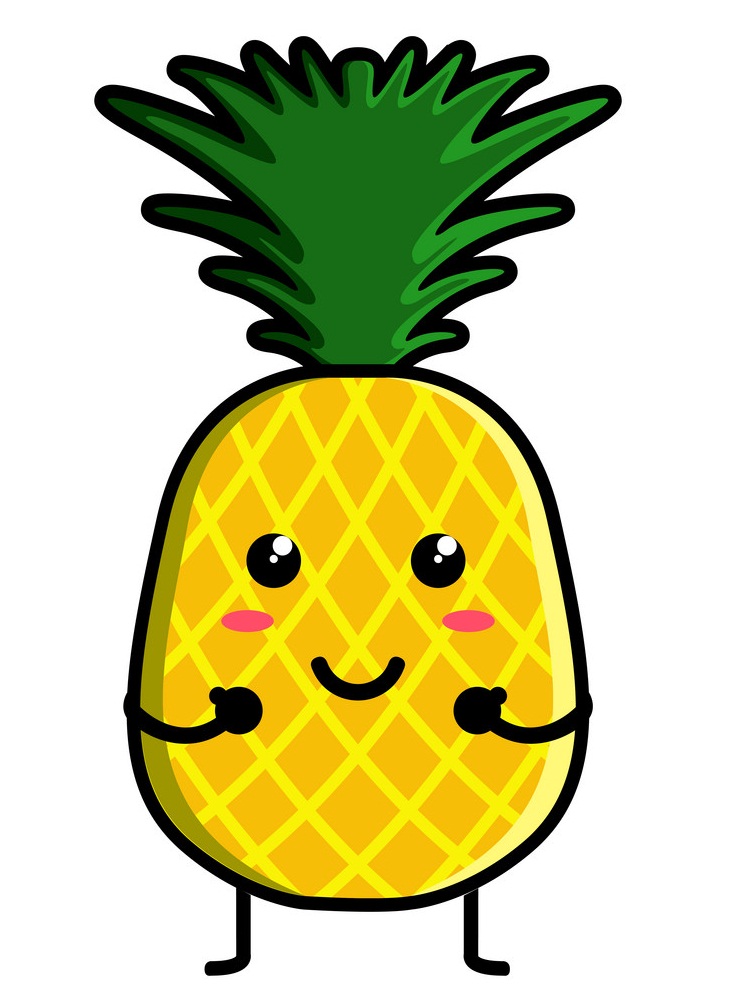 cute pineapple emoticon
