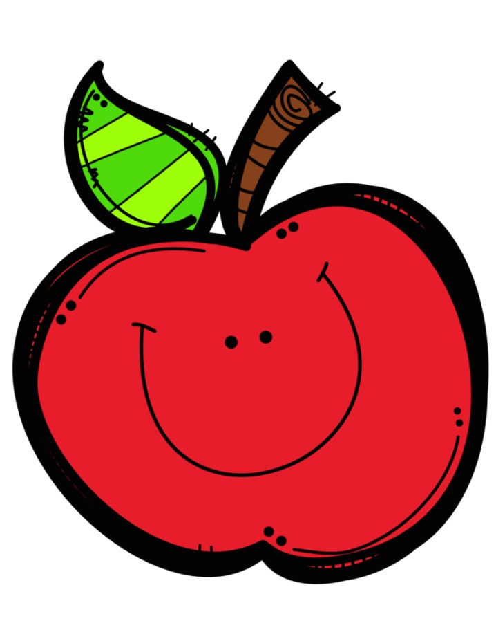 funny apple smiling